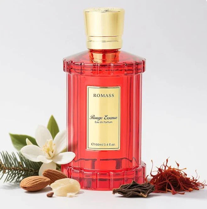 Romass Rouge Essence Eau de Parfum Spray 3.4 oz (100ml) – Long-Lasting Luxury Fragrance