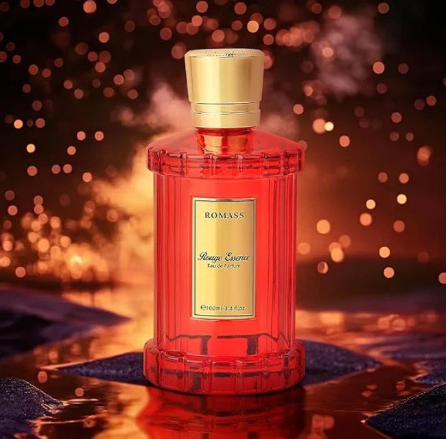 Romass Rouge Essence Eau de Parfum Spray 3.4 oz (100ml) – Long-Lasting Luxury Fragrance