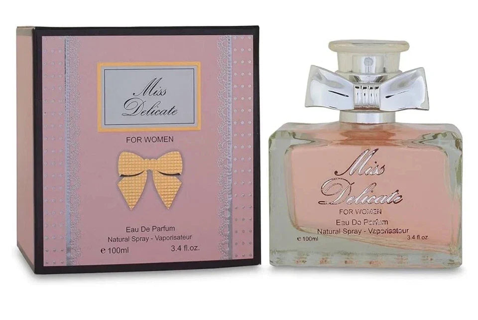 Fragrance Couture MISS DELICATE for Women Eau de Parfum Spray 3.4 oz (100ml) – Long-Lasting Women's Perfume